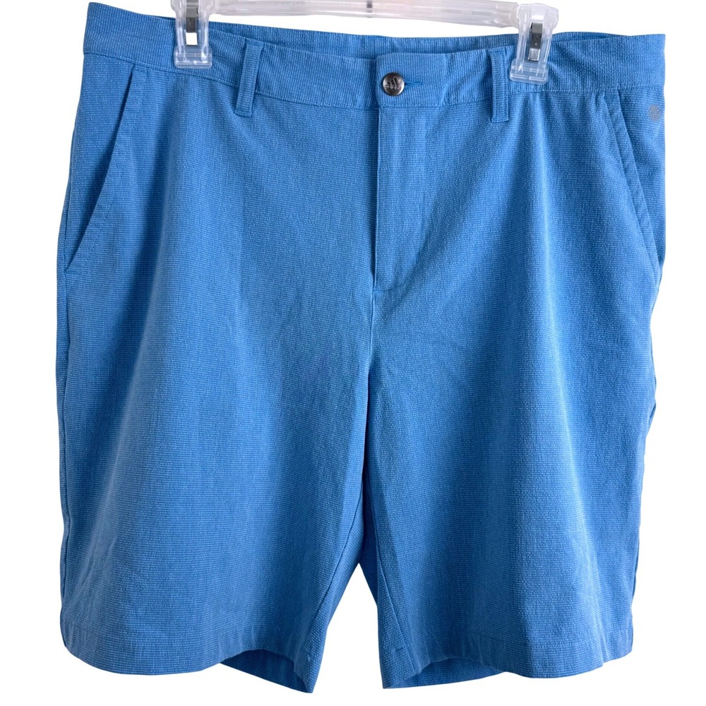 Adidas Golf Shorts Blue Performance Stretch 34 Lightweight Casual Summer Men